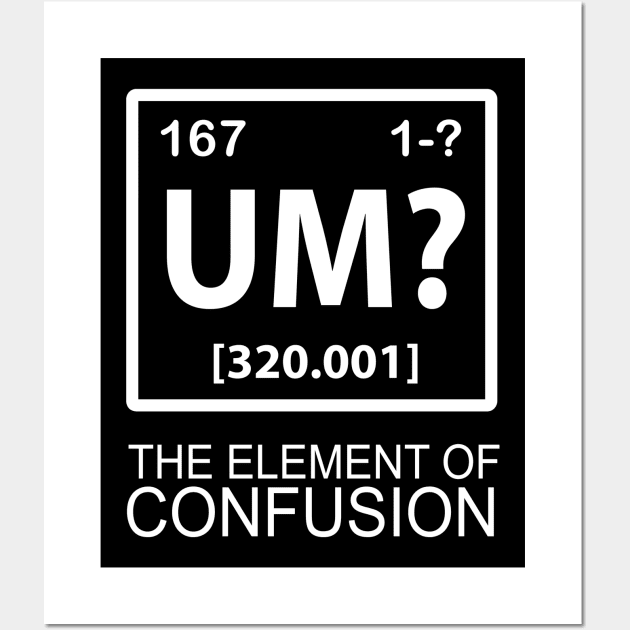 The Element of Confusion Wall Art by ThyShirtProject - Affiliate